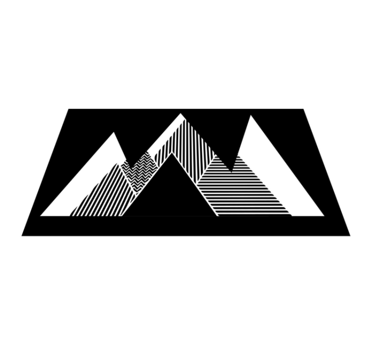 Stylish Zigzag Pattern geometric vinyl carpet - TenStickers