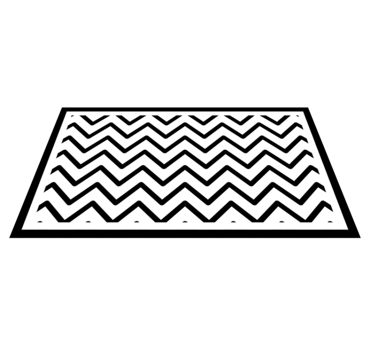 Chevron style entrance hall vinyl carpet - TenStickers