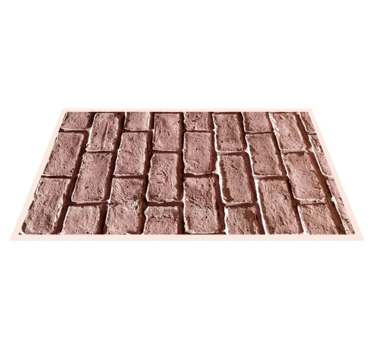 Stone effect vinyl carpet rustic brick design - TenStickers