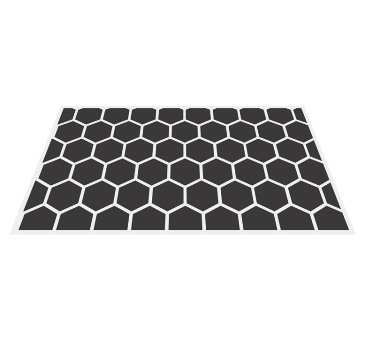 Geometric vinyl carpet hexagonal pattern - TenStickers
