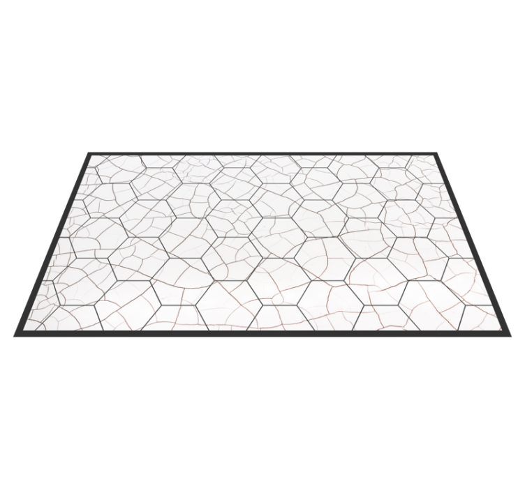 Cracked Stone Pattern geometric vinyl carpet - TenStickers