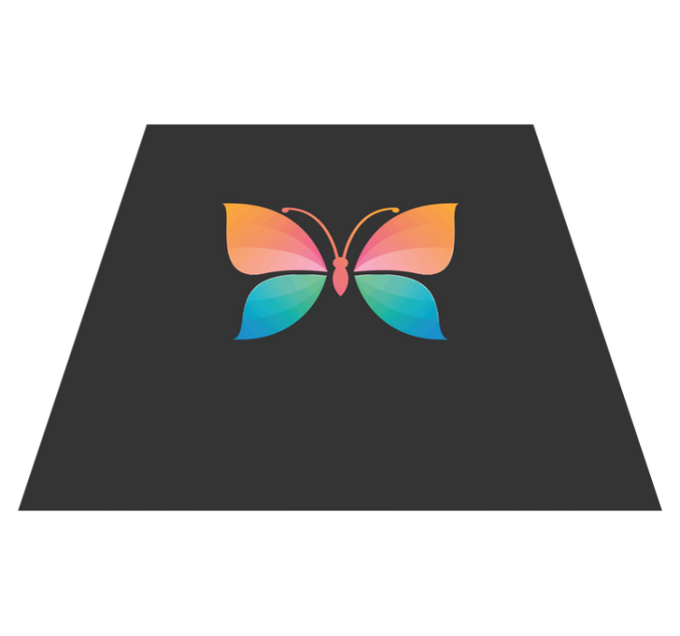 Vibrant Butterfly Concept nature vinyl carpet - TenStickers