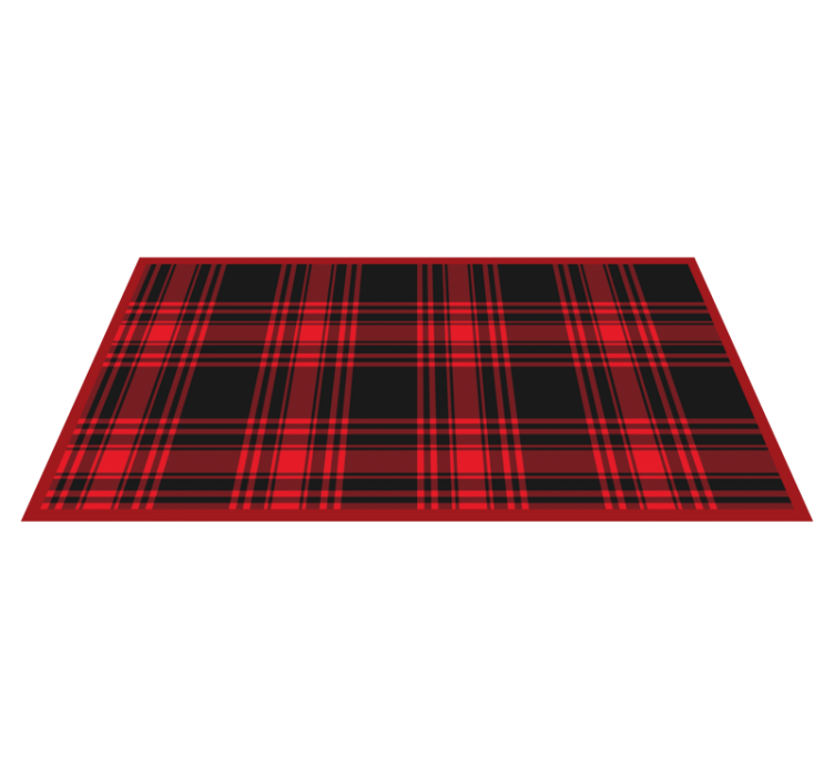 Plaid Patterned Comfort striped vinyl carpet - TenStickers