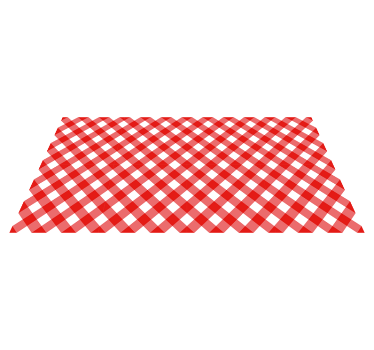 Red Checkered Pattern striped vinyl carpet - TenStickers