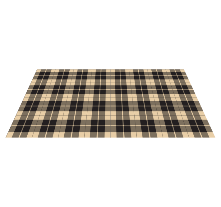 Plaid Patterned Tones striped vinyl carpet - TenStickers