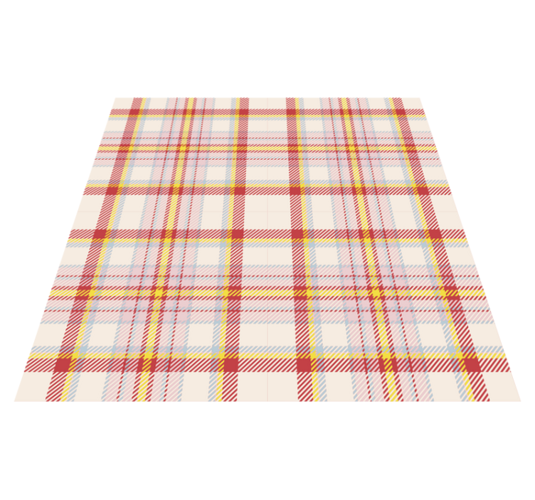 Plaid Motif Style striped vinyl carpet - TenStickers