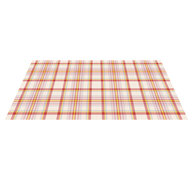 Plaid Pattern Play striped vinyl carpet - TenStickers