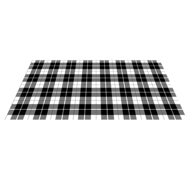 Contrasting Checker Pattern geometric vinyl carpet - TenStickers