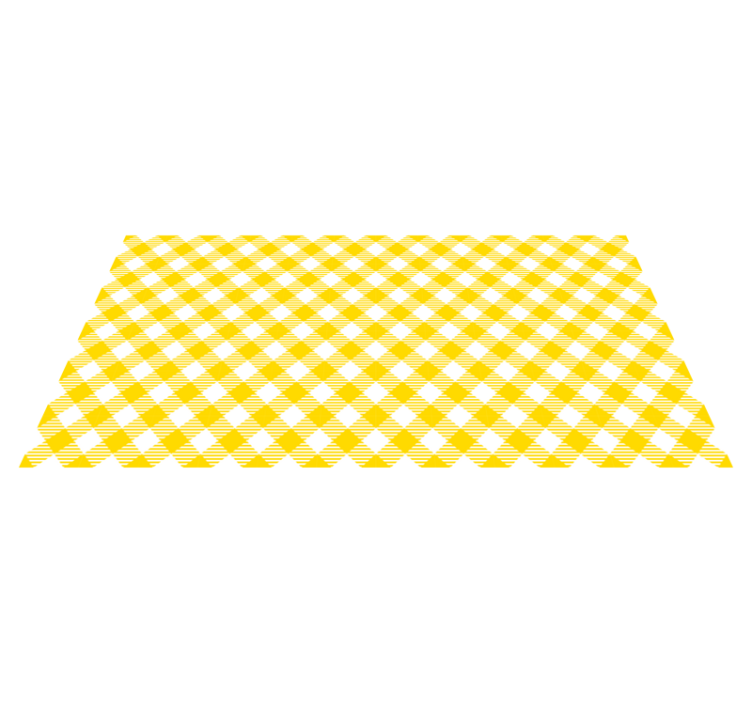 Yellow Diamond Motif striped vinyl carpet - TenStickers