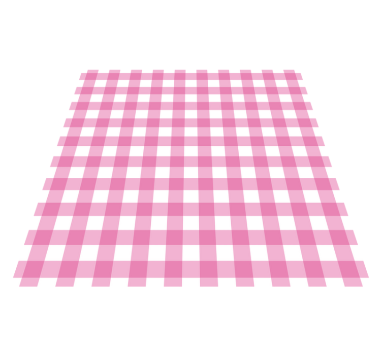 Pink Checkered Motif striped vinyl carpet - TenStickers