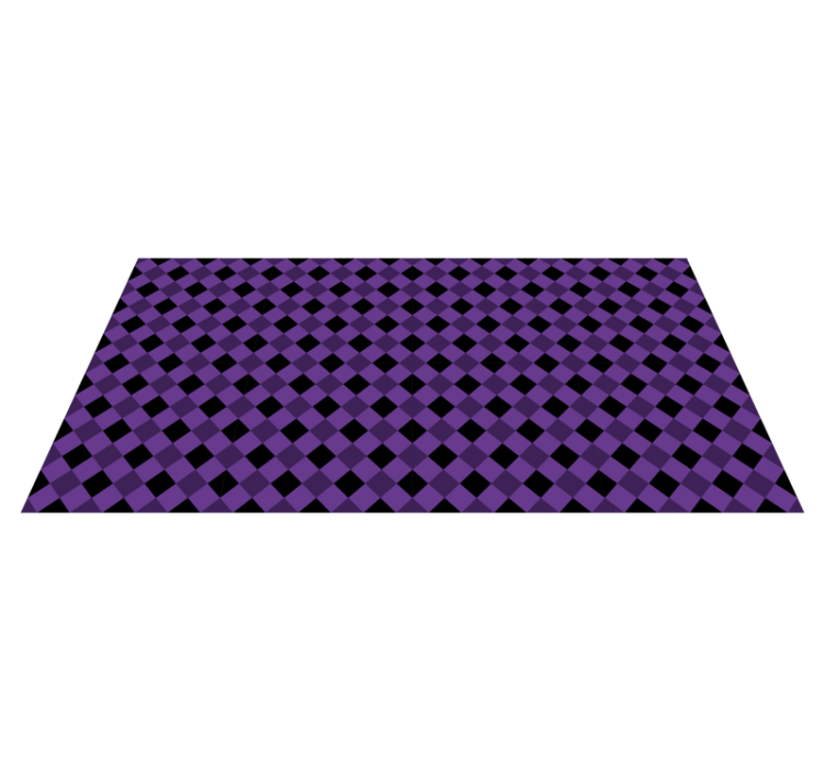 Purple Checkered Pattern geometric vinyl carpet - TenStickers