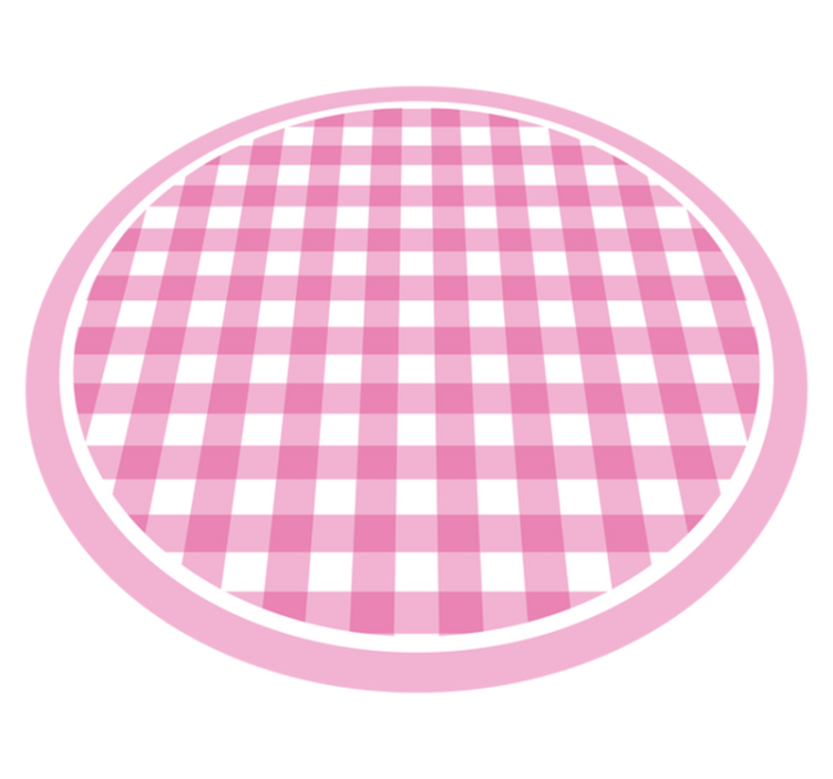 Pink Checkered Style kids vinyl carpet - TenStickers