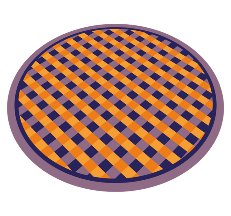 Bold Checker Pattern striped vinyl carpet - TenStickers