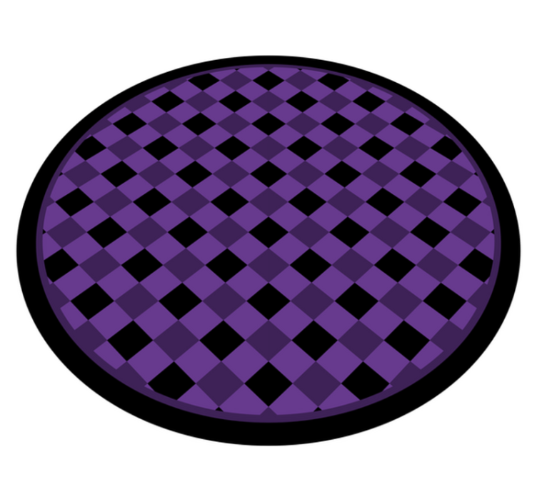 Chic Checkered Pattern modern vinyl carpet - TenStickers