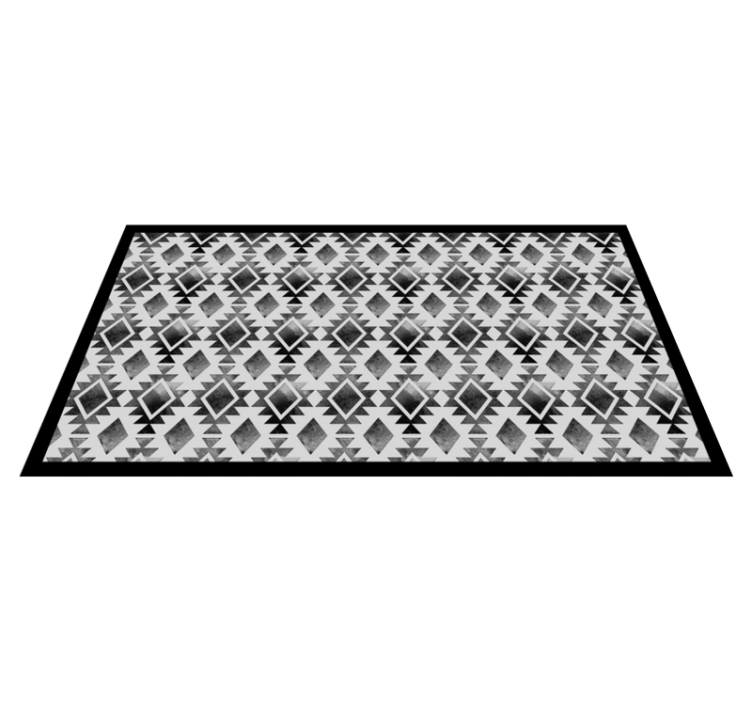 Geometric Pattern Style modern vinyl carpet - TenStickers