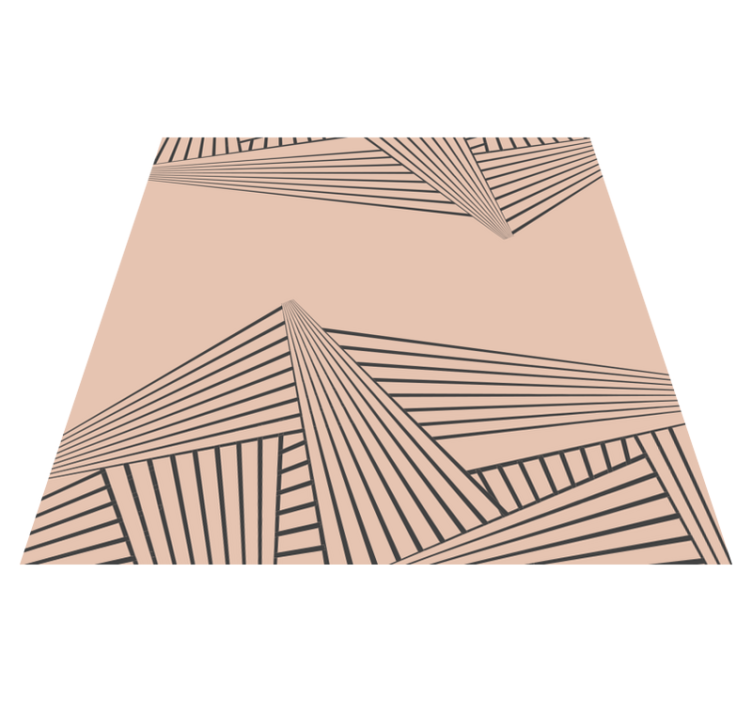 Linear Geometric Pattern modern vinyl carpet - TenStickers