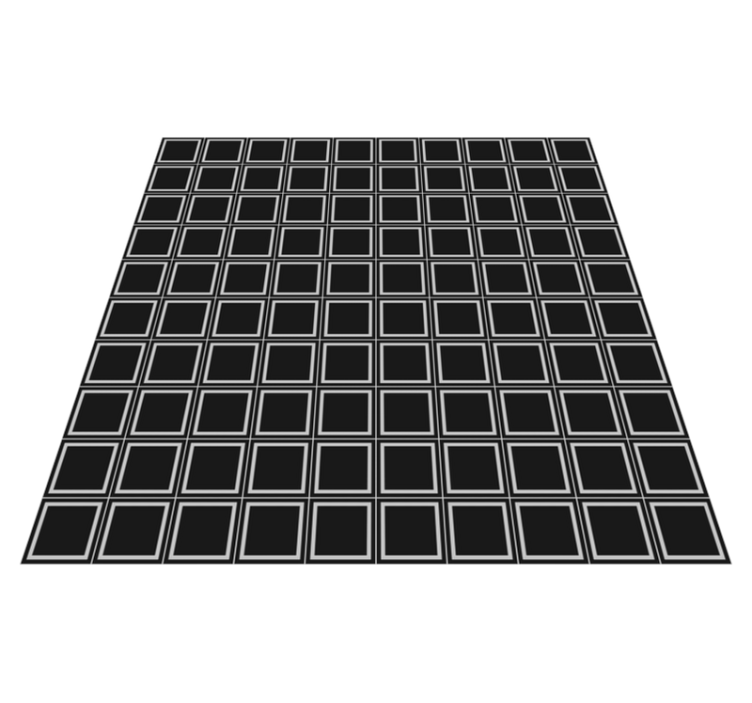 Geometric Square Arrangement tile vinyl carpet - TenStickers