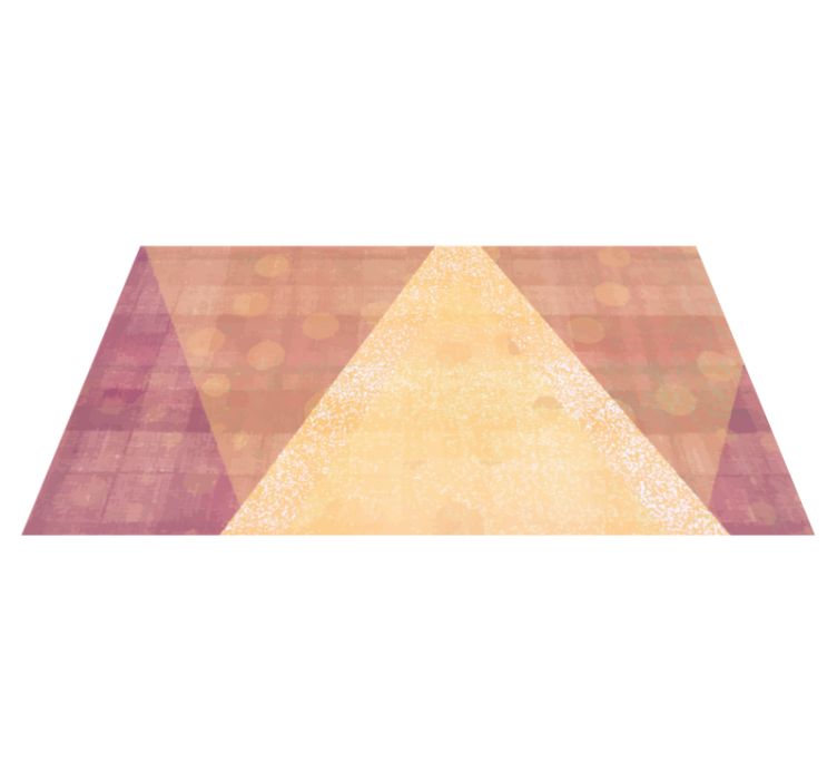 Triangular Color Scheme geometric vinyl carpet - TenStickers