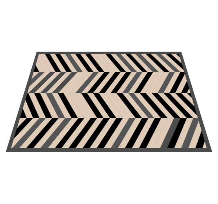 Chevron pattern charm modern vinyl carpet - TenStickers