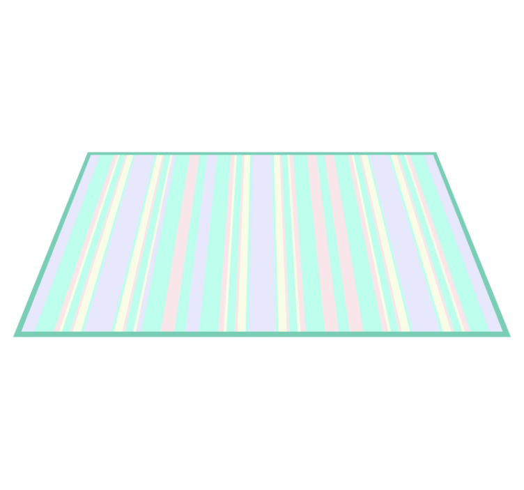 Pastel lines pattern striped vinyl carpet - TenStickers