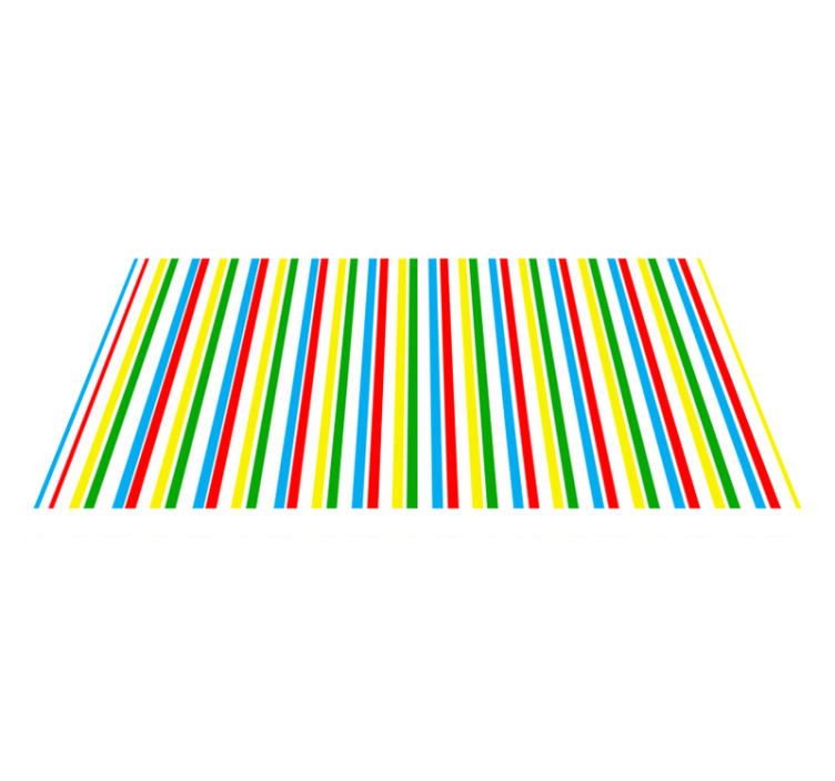 Colorful vertical pattern striped vinyl carpet - TenStickers