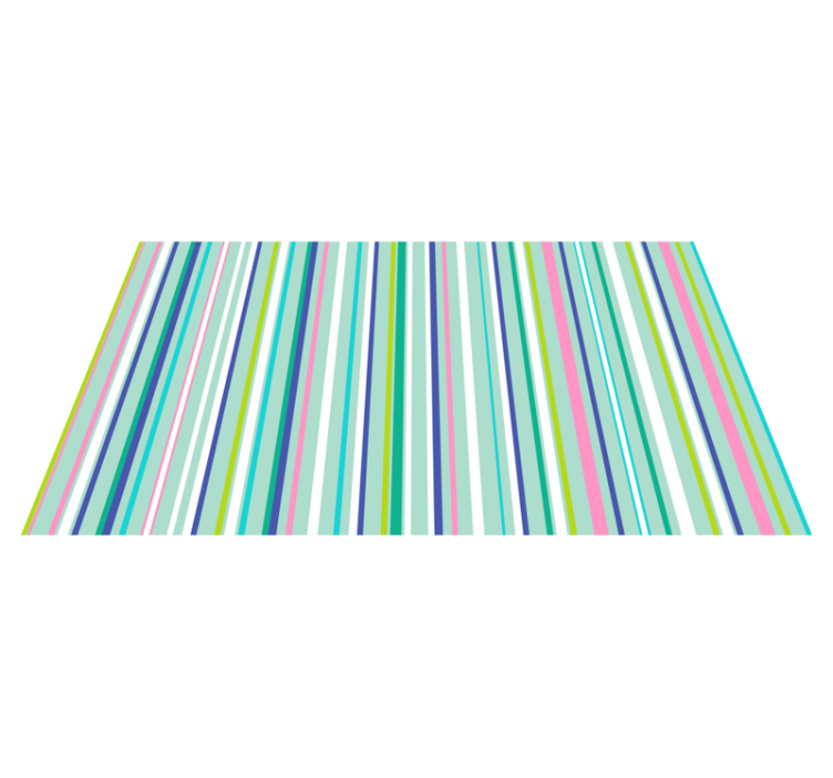 Multicolored elegant patterns striped vinyl carpet - TenStickers