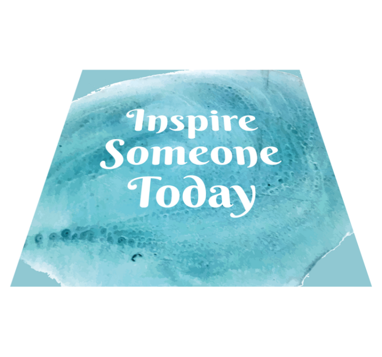 Custom vinyl carpet inspirational quote design - TenStickers