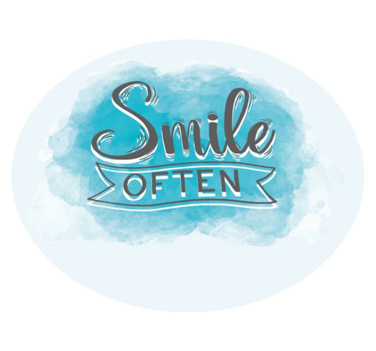 Smile Often custom vinyl carpet - TenStickers