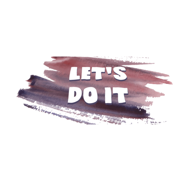 Let's do it minimalist vinyl carpet - TenStickers