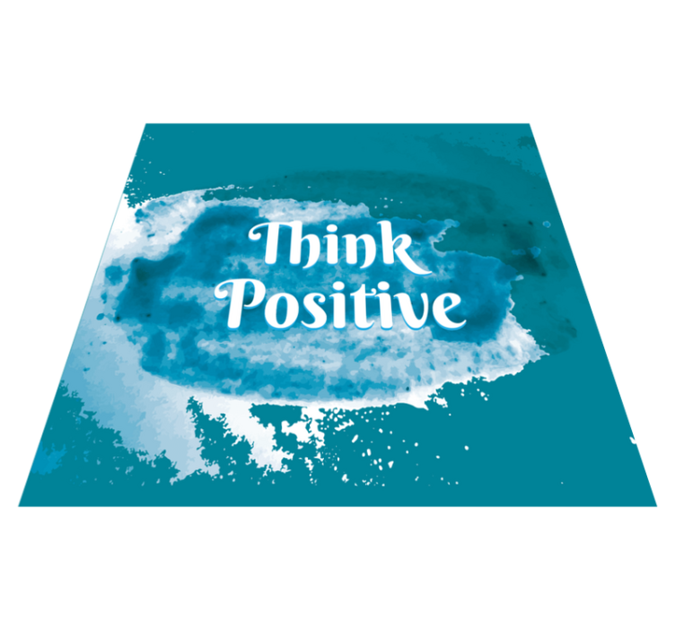 Think Positive custom vinyl carpet - TenStickers