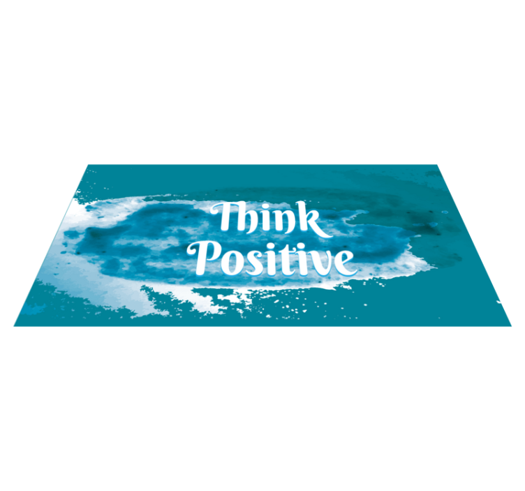 Embrace Optimism custom vinyl carpet - TenStickers