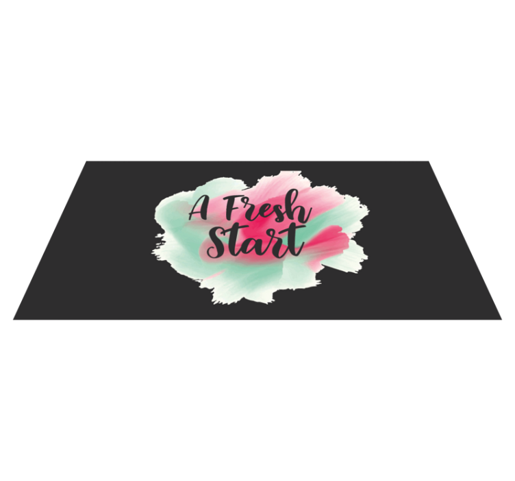 A Fresh Start custom vinyl carpet - TenStickers