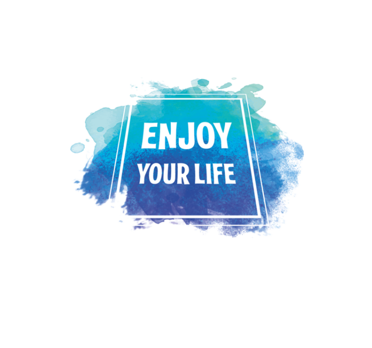 Enjoy your life custom vinyl carpet - TenStickers
