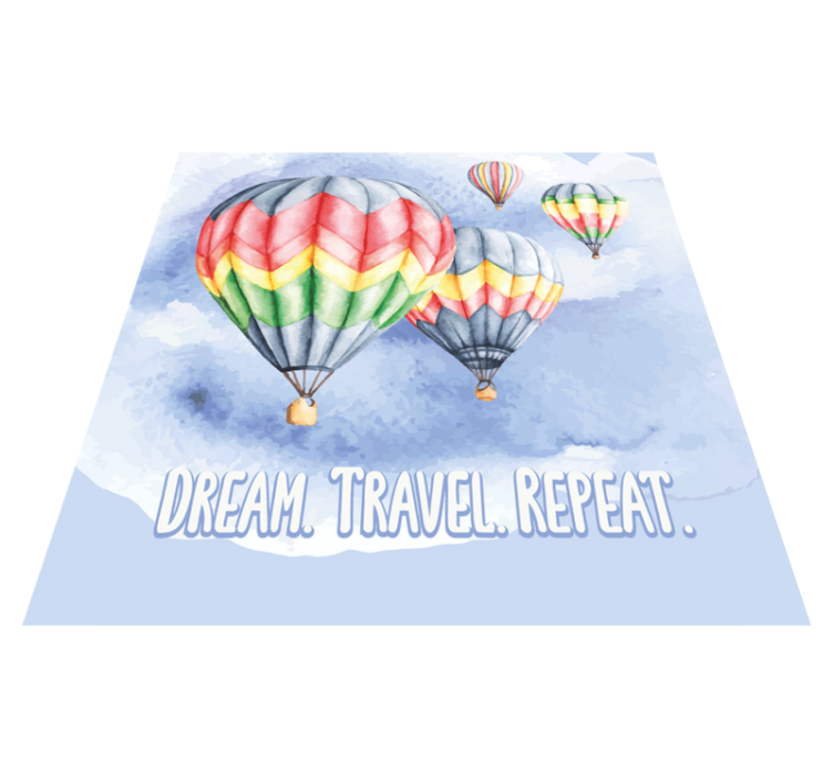 Dream travel repeat custom vinyl carpet - TenStickers