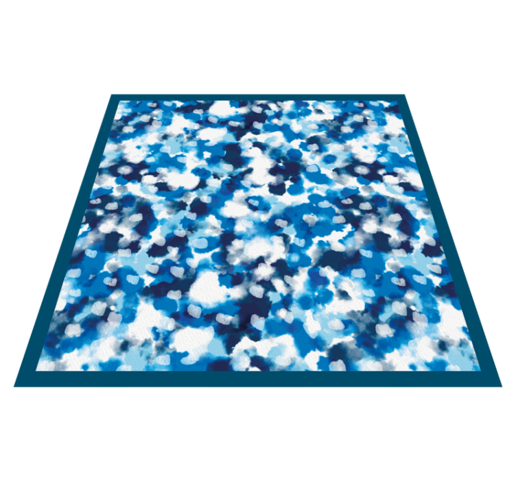 Blue cloud pattern kids vinyl carpet - TenStickers