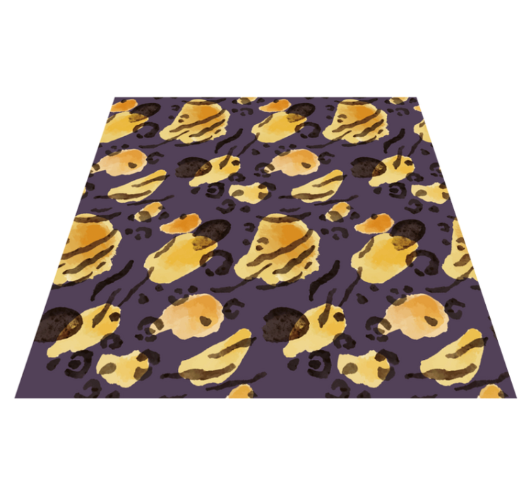Aquarella tiger spots animal print vinyl carpet - TenStickers