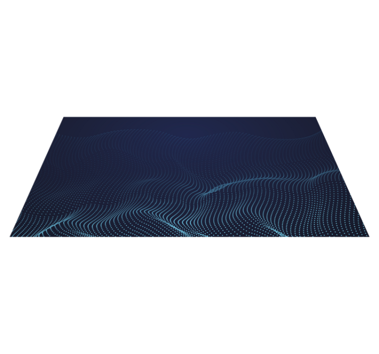 Fluid Wave Motif modern vinyl carpet - TenStickers