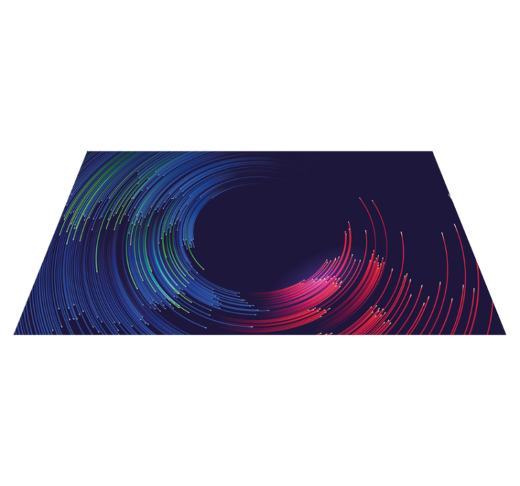 Swirling Color Waves modern vinyl carpet - TenStickers