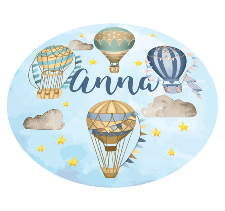 Air Balloon Fantasy custom vinyl carpet - TenStickers