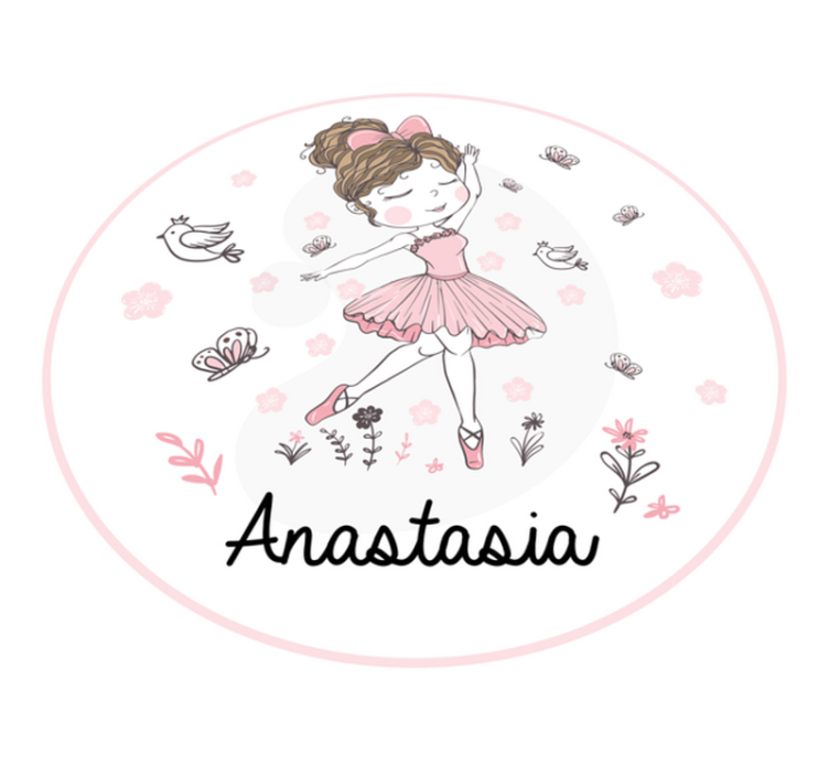 Ballet Dancer custom vinyl carpet - TenStickers