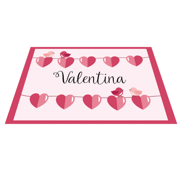 Heart Design custom vinyl carpet - TenStickers