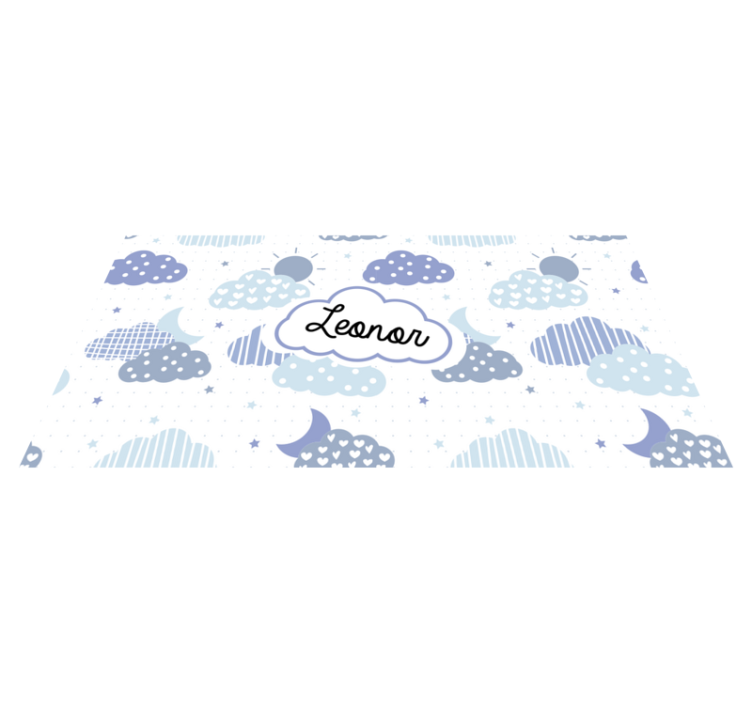 Cloud Pattern custom vinyl carpet - TenStickers