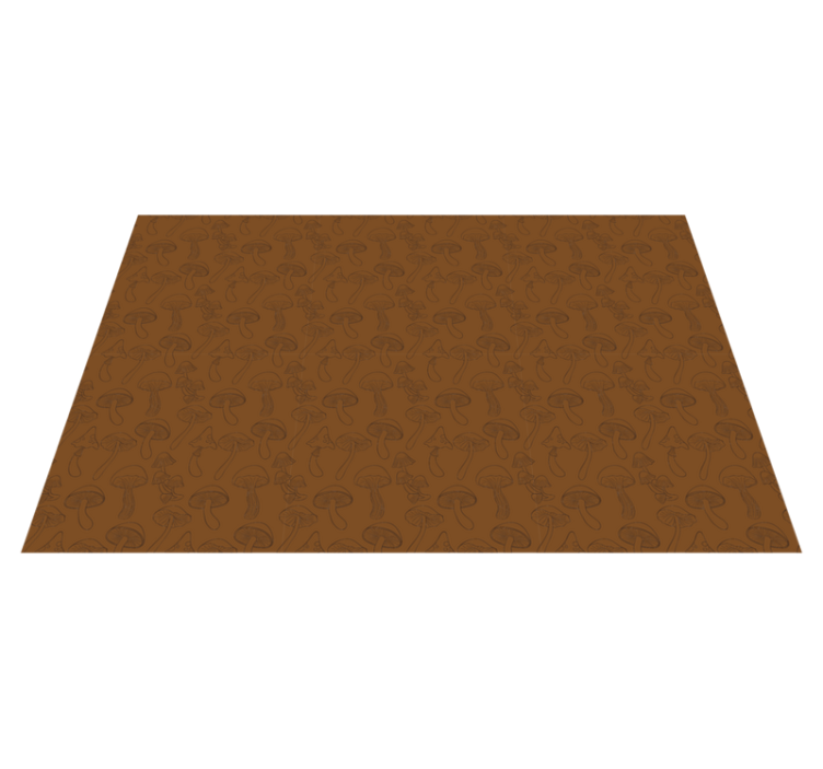 Mushroom Pattern nature vinyl carpet - TenStickers