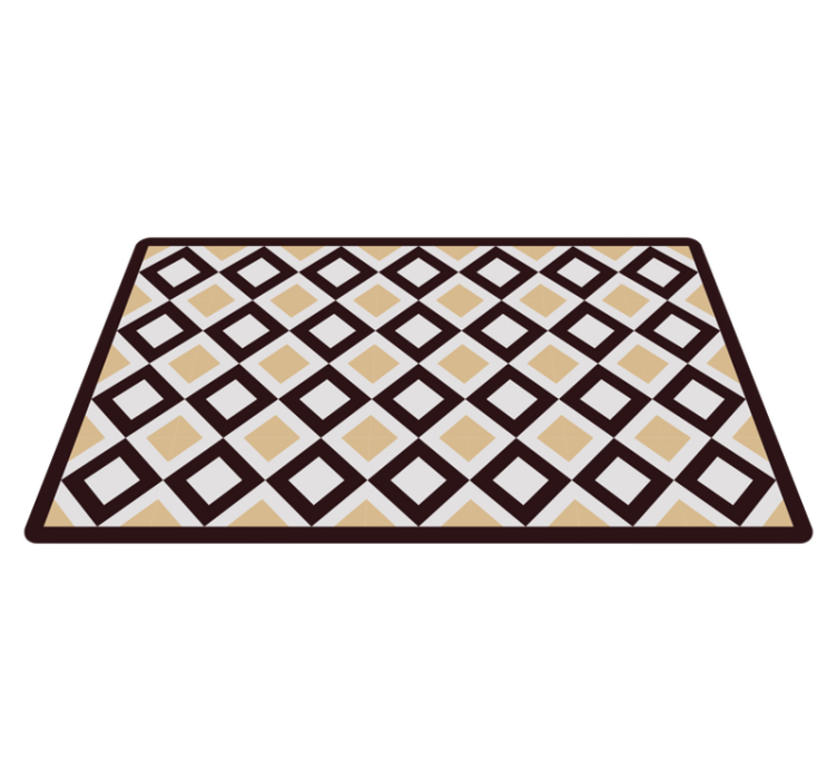Diamon element geometric vinyl carpet - TenStickers