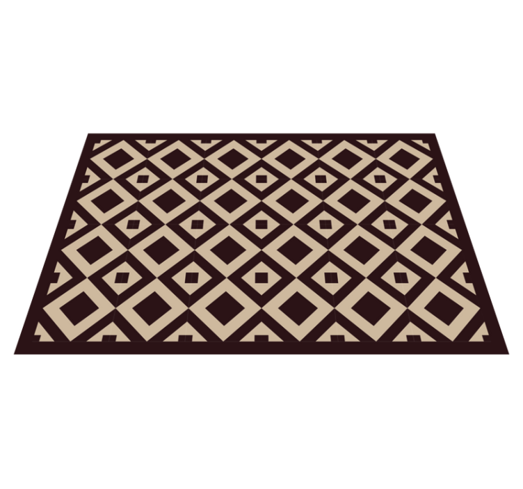Illustration with diamond pattern geometric vinyl carpet - TenStickers