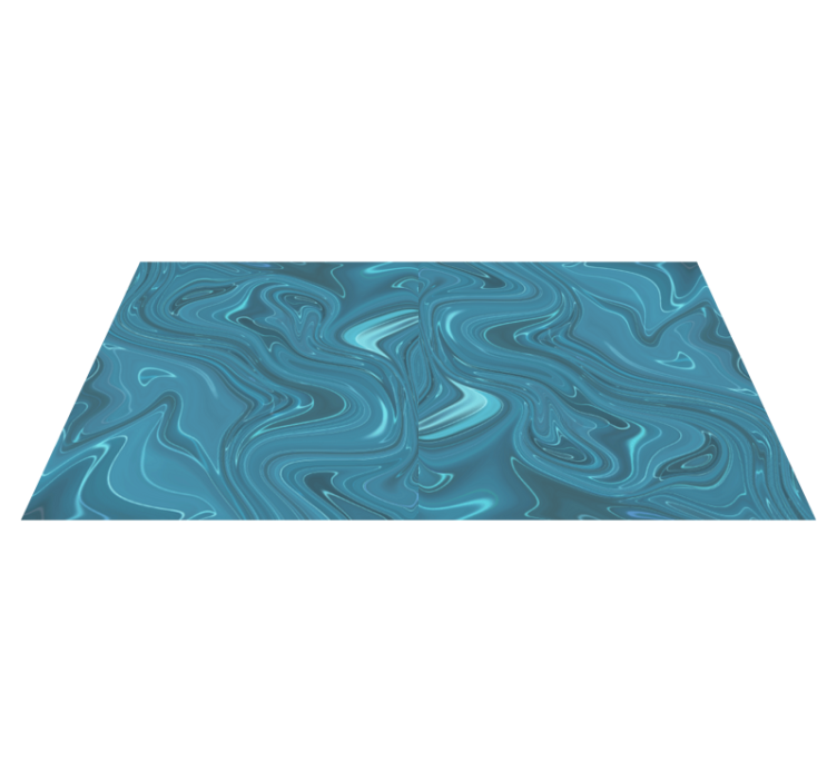 Swirling Ocean Hues marble vinyl carpet - TenStickers