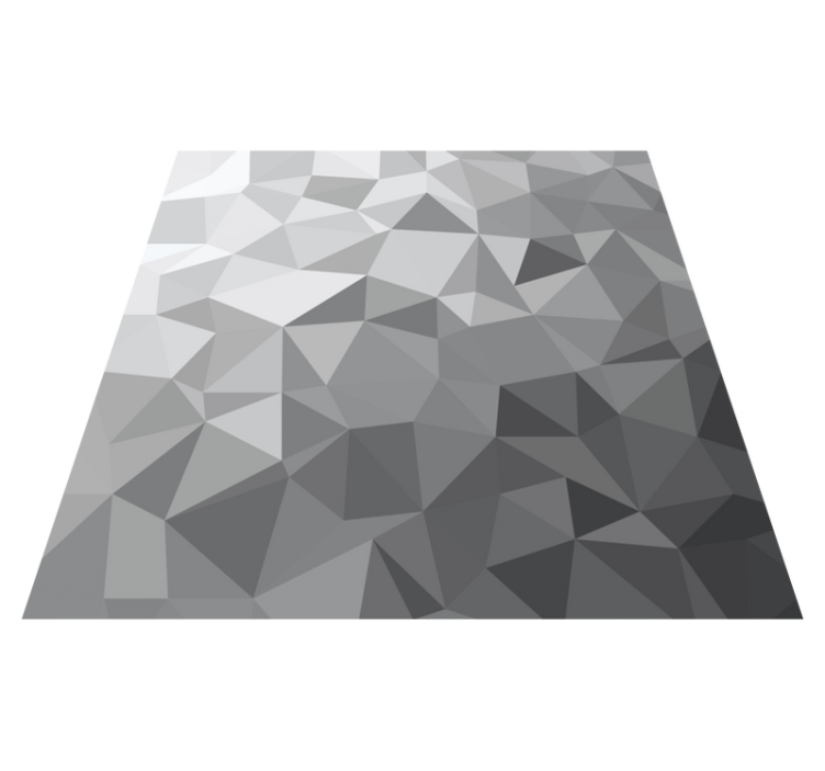 Gradient grey stile geometric vinyl carpet - TenStickers
