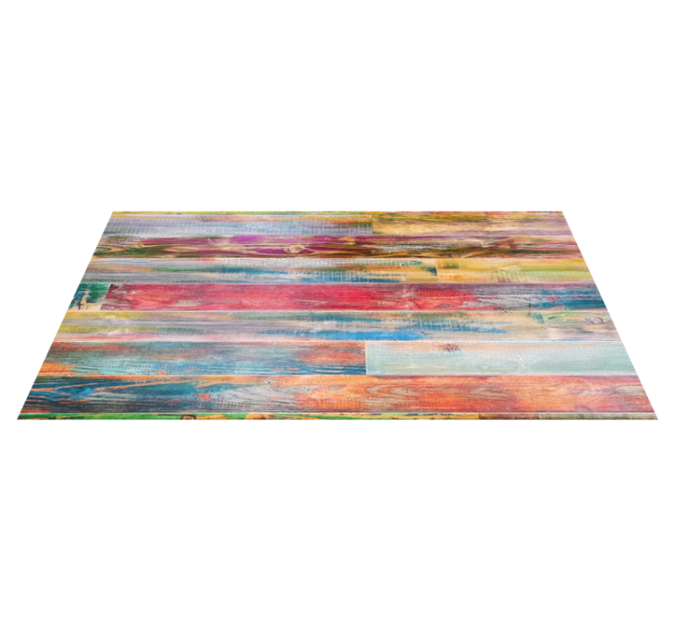 Vibrant aged appearance wood effect vinyl carpet - TenStickers