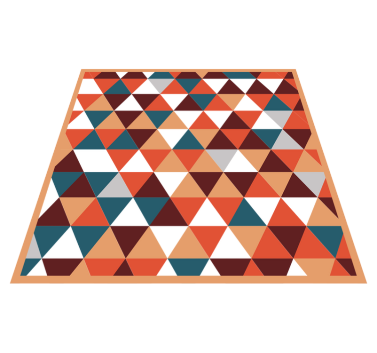 Triangular Mosaic Pattern geometric vinyl carpet - TenStickers