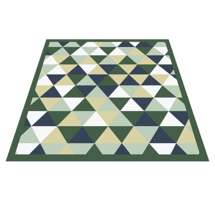 Triangular Forms geometric vinyl carpet - TenStickers